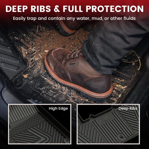 2022-2024 Rivian R1T Floor Mats and 4'6" Truck Bed Mat Deep Ribs