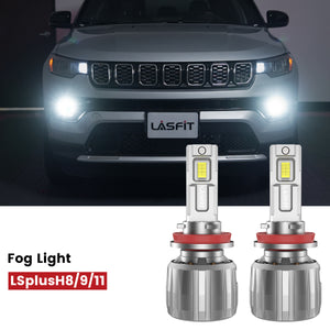 Lasfit H11 led fog lights fit for 2022-2025 Jeep Compass Latitude/Latitude LUX/Trailhawk/Limited