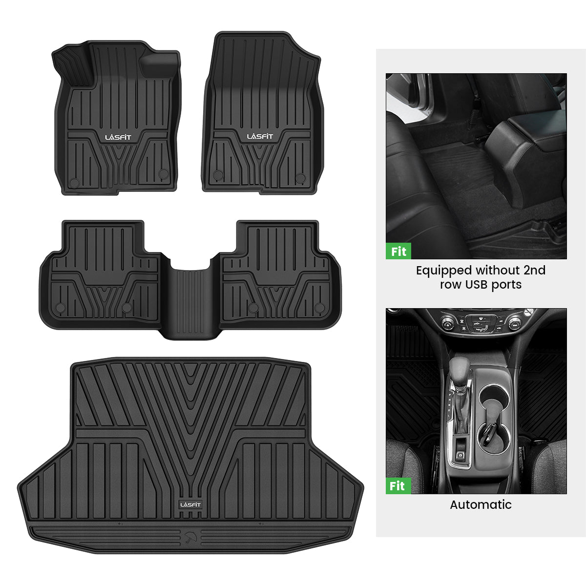 Fit for 2022-2025 Honda Civic Floor Mats (Automatic & Gasoline Only) / Cargo Mat