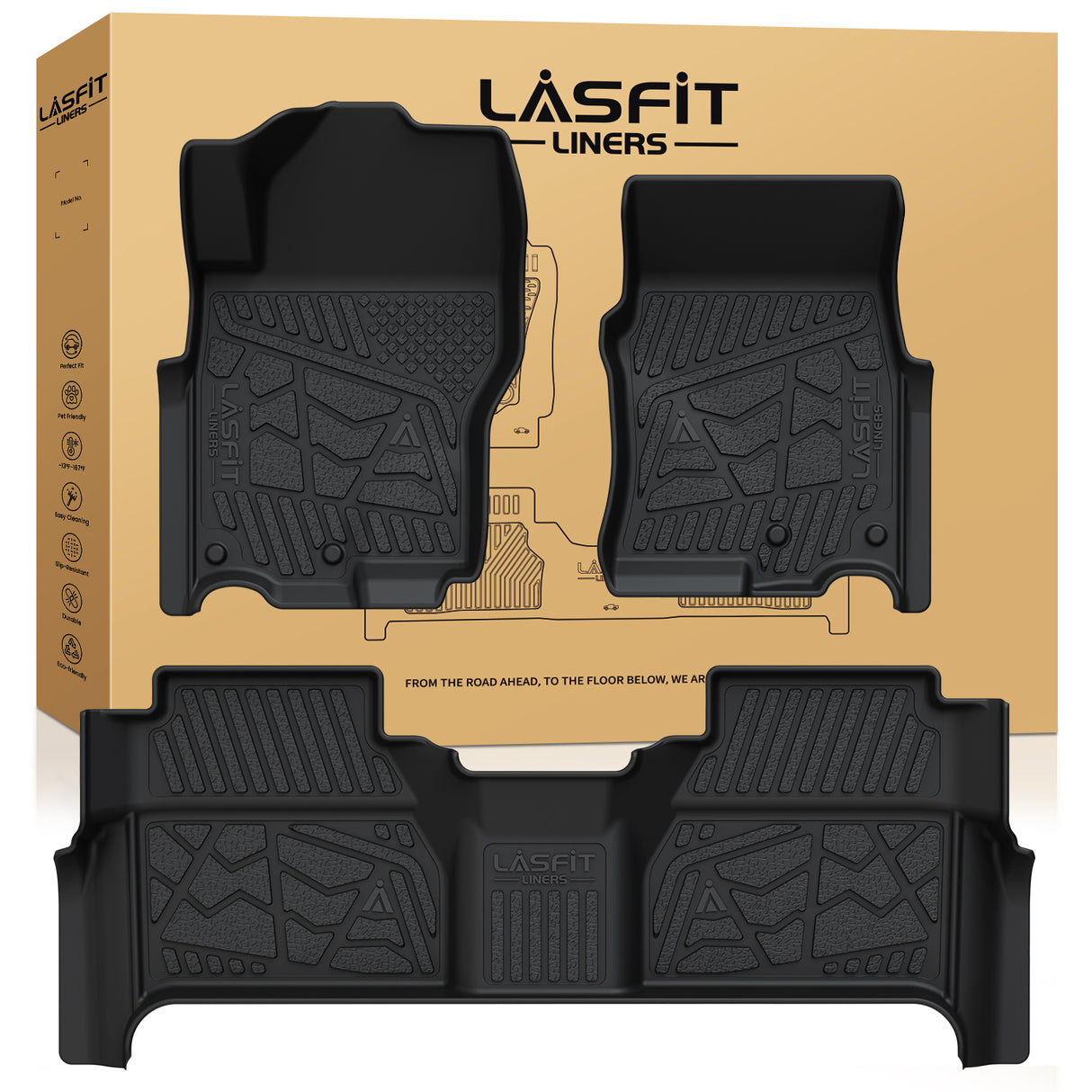 2022-2025 Nissan Frontier TPE Floor Mats Package