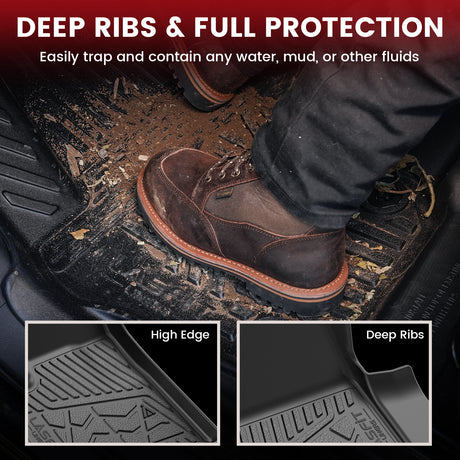 Fit for 2024-2025 Chevrolet Silverado EV Floor Mats, Fit WT/LT Models Only, Not Fit RST