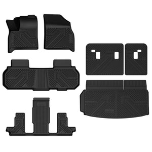 Fit for 2024-2025 Chevrolet Traverse Floor Mats / Cargo Mat / Seatback Mat, Fit 2nd Row Bucket Seating Only