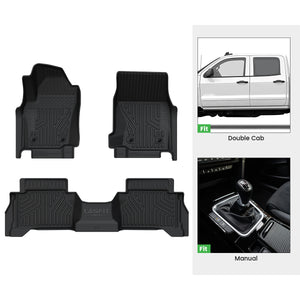 2024-2025 Toyota Tacoma Manual All-Weather Floor Mats