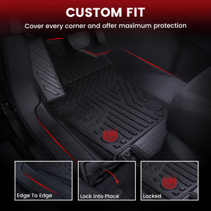 Fit for 2024-2025 Toyota Tacoma Hybrid All-Weather Floor Mats