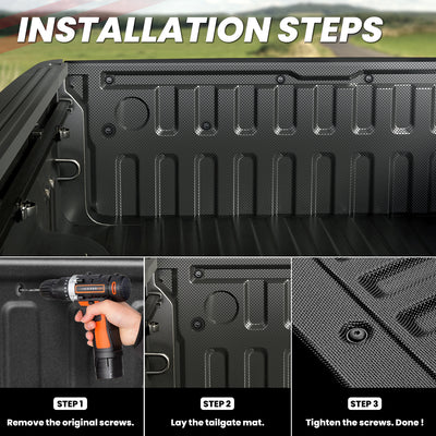 2024-2025 Toyota Tacoma Tailgate Mat Installation Steps