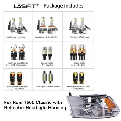 2021 -2024 Ram 1500 combo package for with reflector headlight