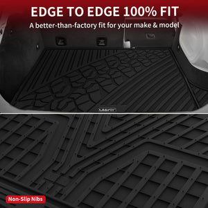 Fit for 2022-2025 Jeep Grand Cherokee WL (Include 4xe) All-Weather Floor Mats / Cargo Mat