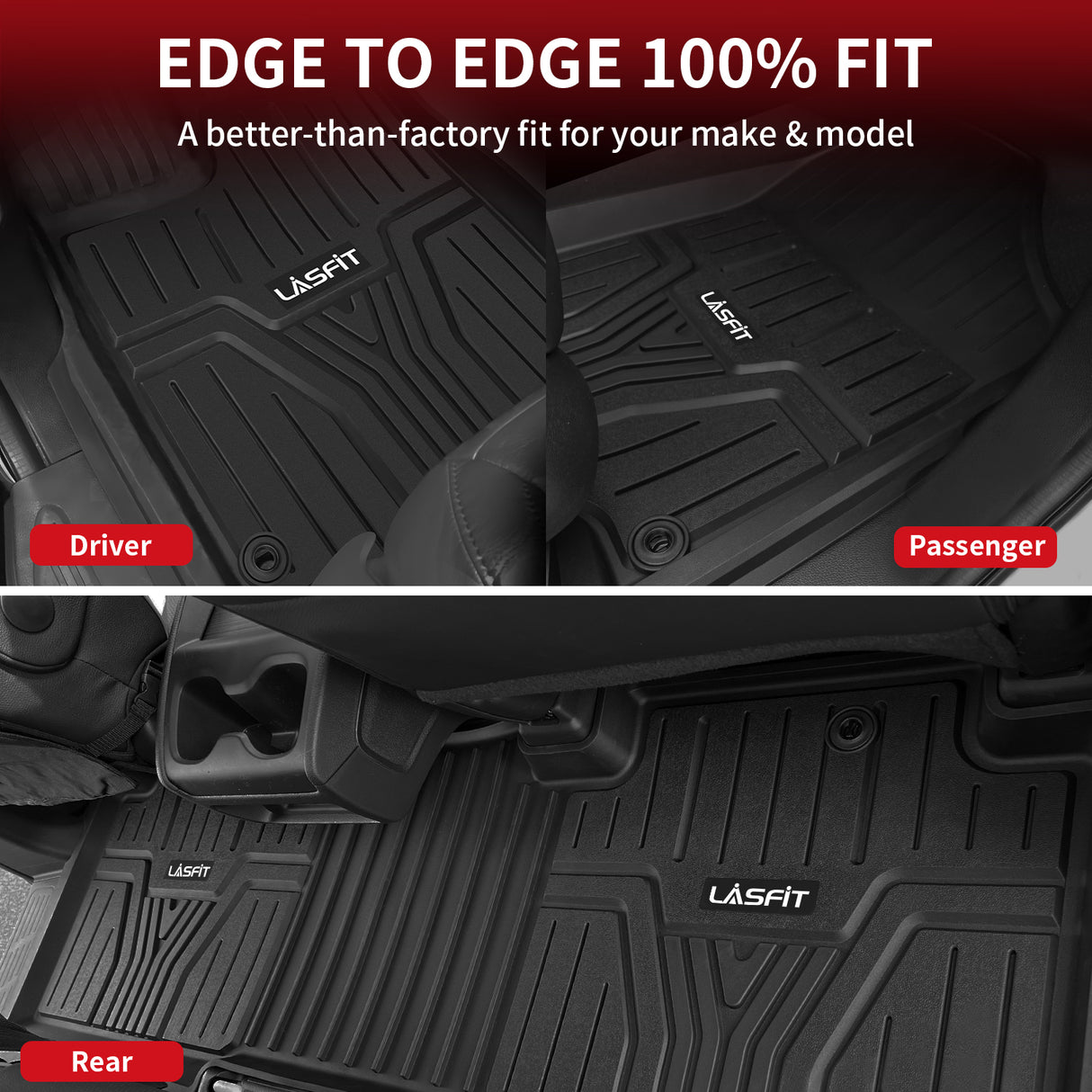 Fit for 2018-2025 Honda Odyssey Custom Floor Mats TPE Material 1st & 2nd & 3rd Row & Rear Cargo