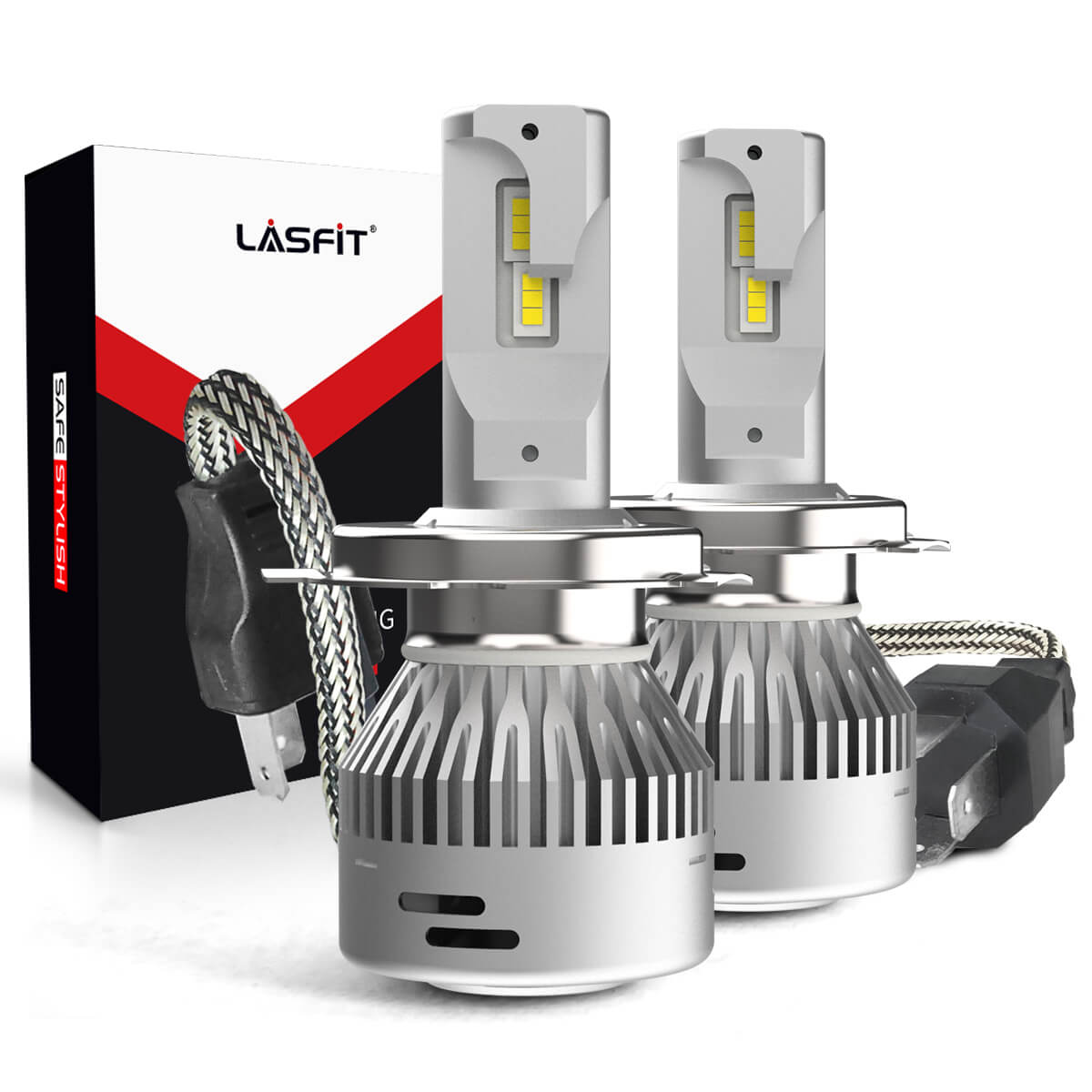 Ampoule LED H4 (set 2 pièces) HB2 / 9003 / incl CANbus EMC CHip 16000 Lumen  6500k | bol