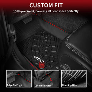 Fit for 2018-2025 Jeep Wrangler JL Floor Mats / Cargo Mat | 4-Door Only(Don't fit 4xe)