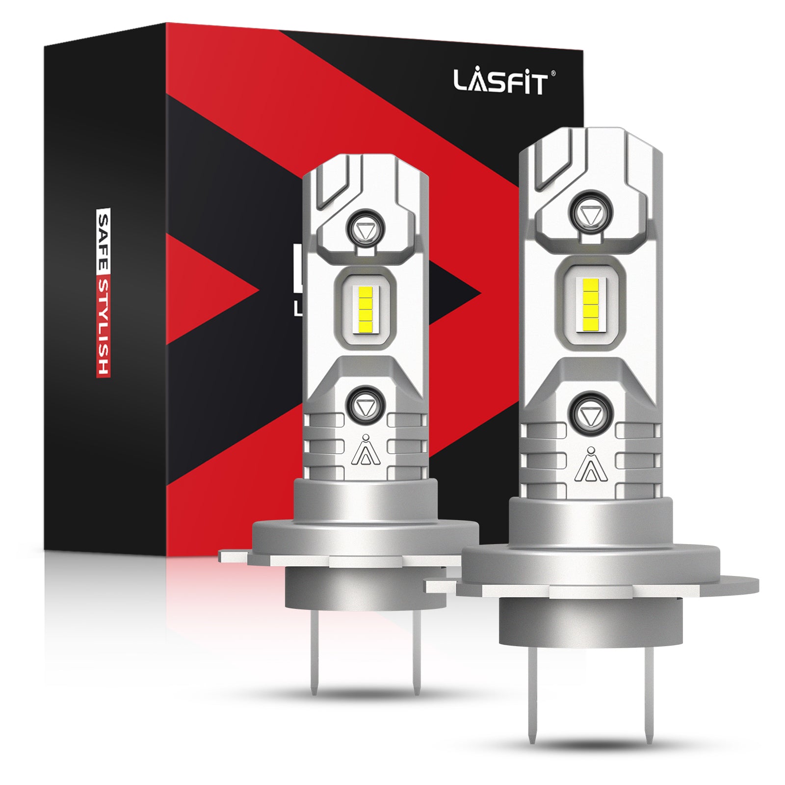 LASFIT 9006 HB4 LED Headlight Bulb Kit Low Beam 6000K 60W 6000LM White  Lights 2X
