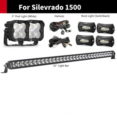  LASFIT Bombilla LED H11 para Chevy 2019-2024 - Silverado 1500  WT/Custom/Custom Trail Boss Lights, para Silverado HD 2500 3500  WT/Custom/LT, 10000LM 6000K/Set, 2 piezas : Automotriz