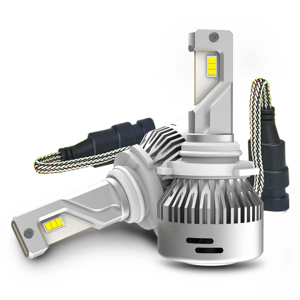 Lasfit 9005 LED Headlight Bulbs,HB3 High Beam Car LED Bulbs,72W 8000LM  6000K White,LSplus Series | 2 Bulbs