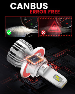 5.Lasfit LCplus H13 LED Bulbs canbus error free