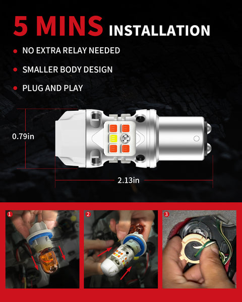 T3-1157D led bulbs quick installation