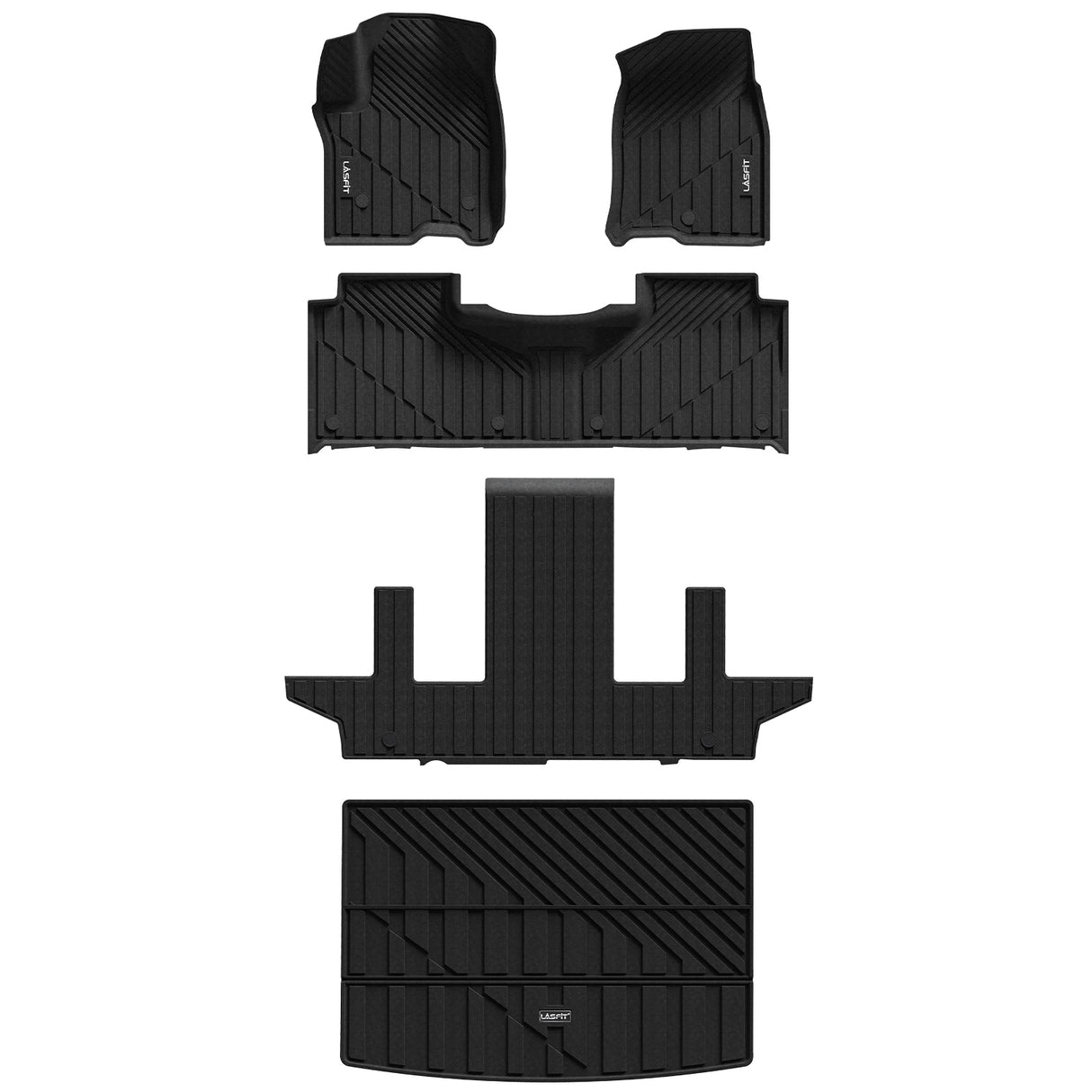 Fit for 2021-2025 Cadillac Escalade ESV Floor Mats/Cargo Mats, Fit 7 Seats Only