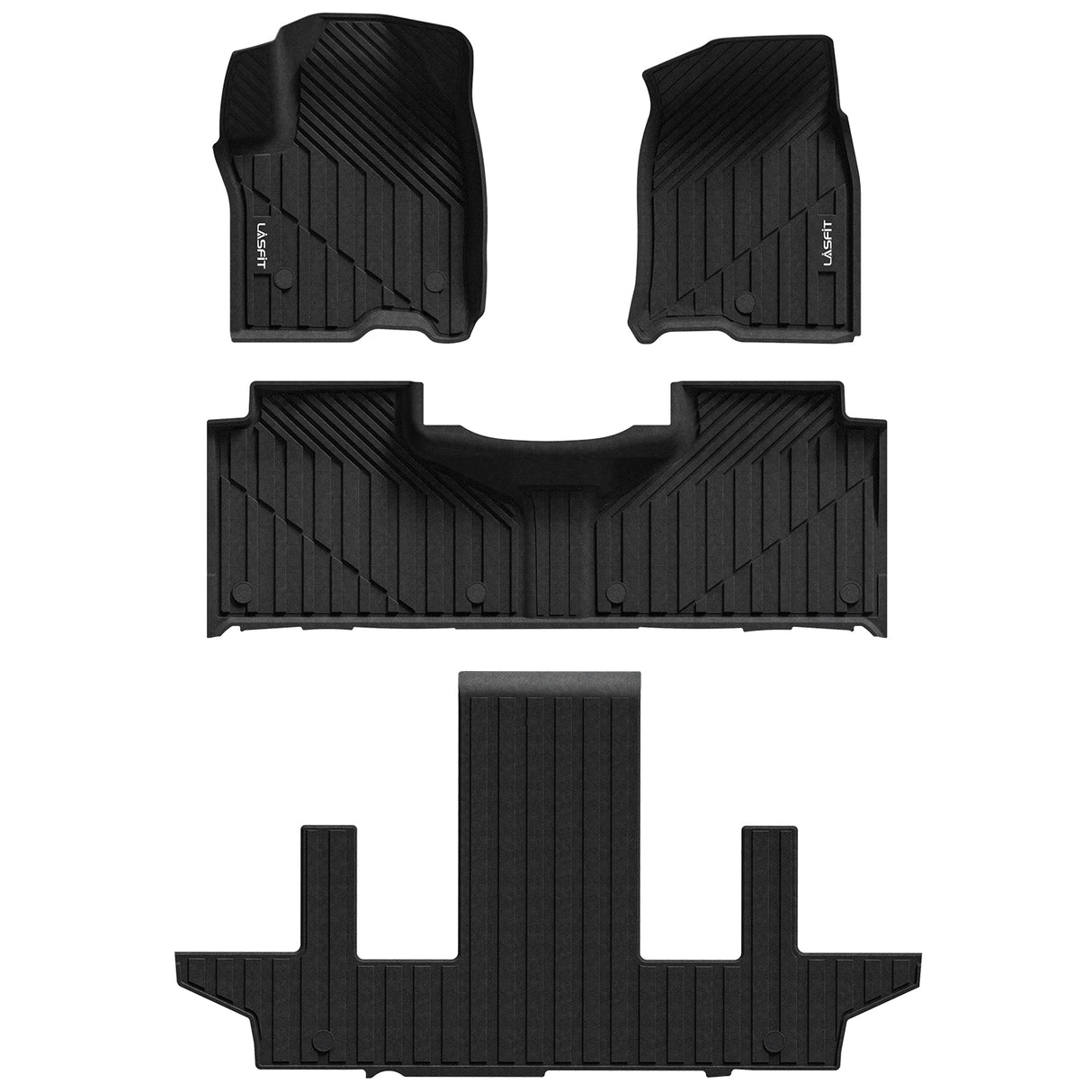 Fit for 2021-2025 GMC Yukon XL Floor Mats & Cargo Mats, Fit 7 Seats Only