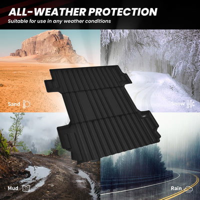 Chevrolet -Silverado-2500HD-3500HD-GMC-Sierra-2020-2024-82.25-inches-All-weather-Truck-Bed-Mats