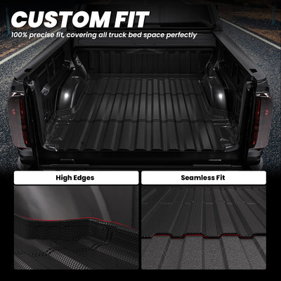 Fit fo Chevy Colorado Crewcab 5Feet Bed  2015-2022 Heavy Duty Custom Fit Bed Liners