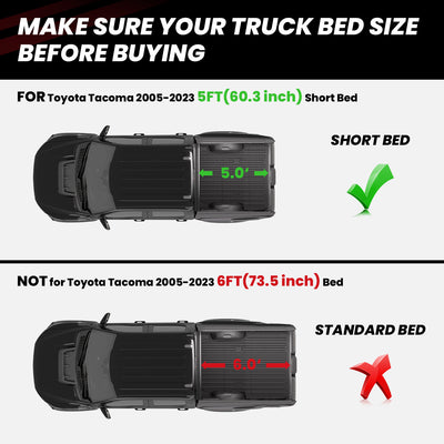 Fit for Toyota Tacoma 2024-2025 5FT/6FT Custom Bed Liners