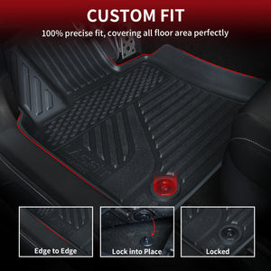 Fit for Toyota Camry 2025 1st and 2nd Row Custom Floor Liners & Cargo Mat