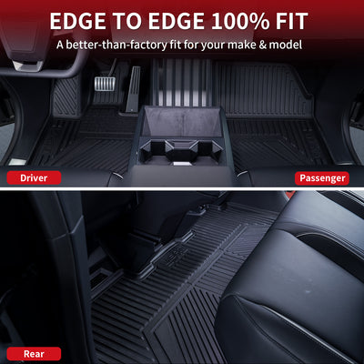 Fit for Tesla Cybertruck 2024 All-weather Custom Floor Liners 1st & 2nd Row