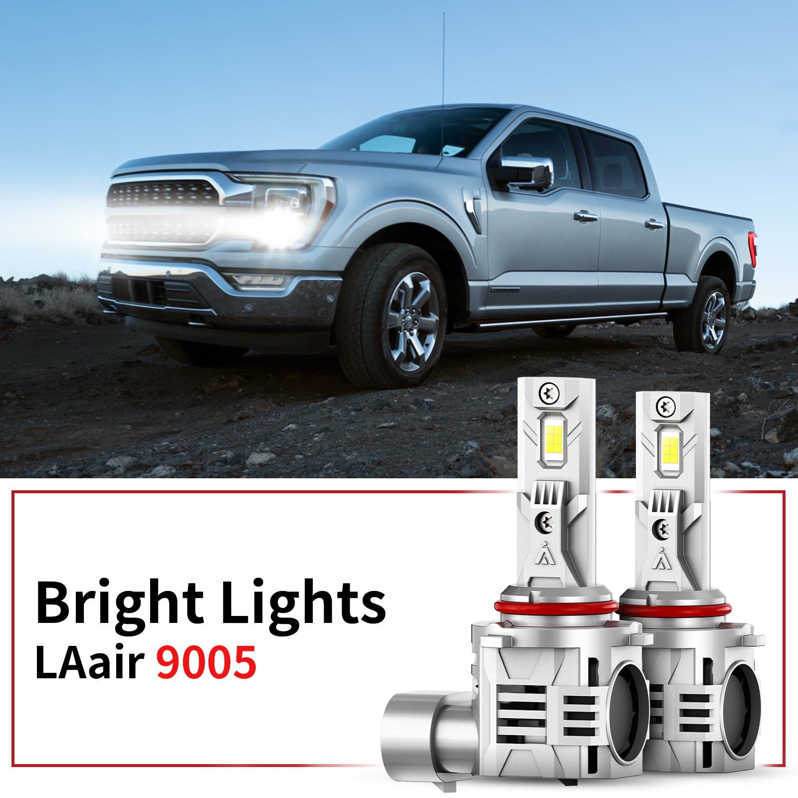2021-2023 Ford F-150 XL XLT LED Bulbs Fog Lights H11 9005 H10 - Upgrad