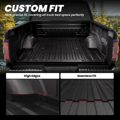Ford F150 5Feet 5inch 2015-2024 Heavy Duty Bed Liners Custom Fit