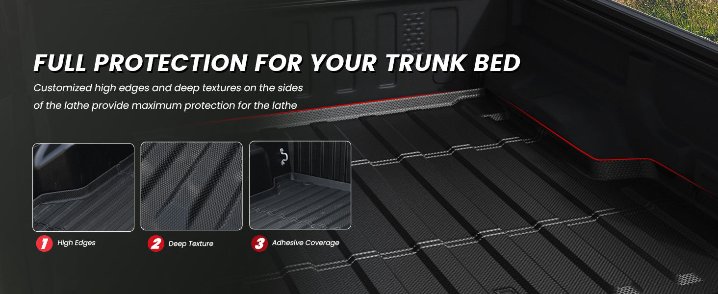 Jeep Gladiator 2020-2024 full protection truck bed mat