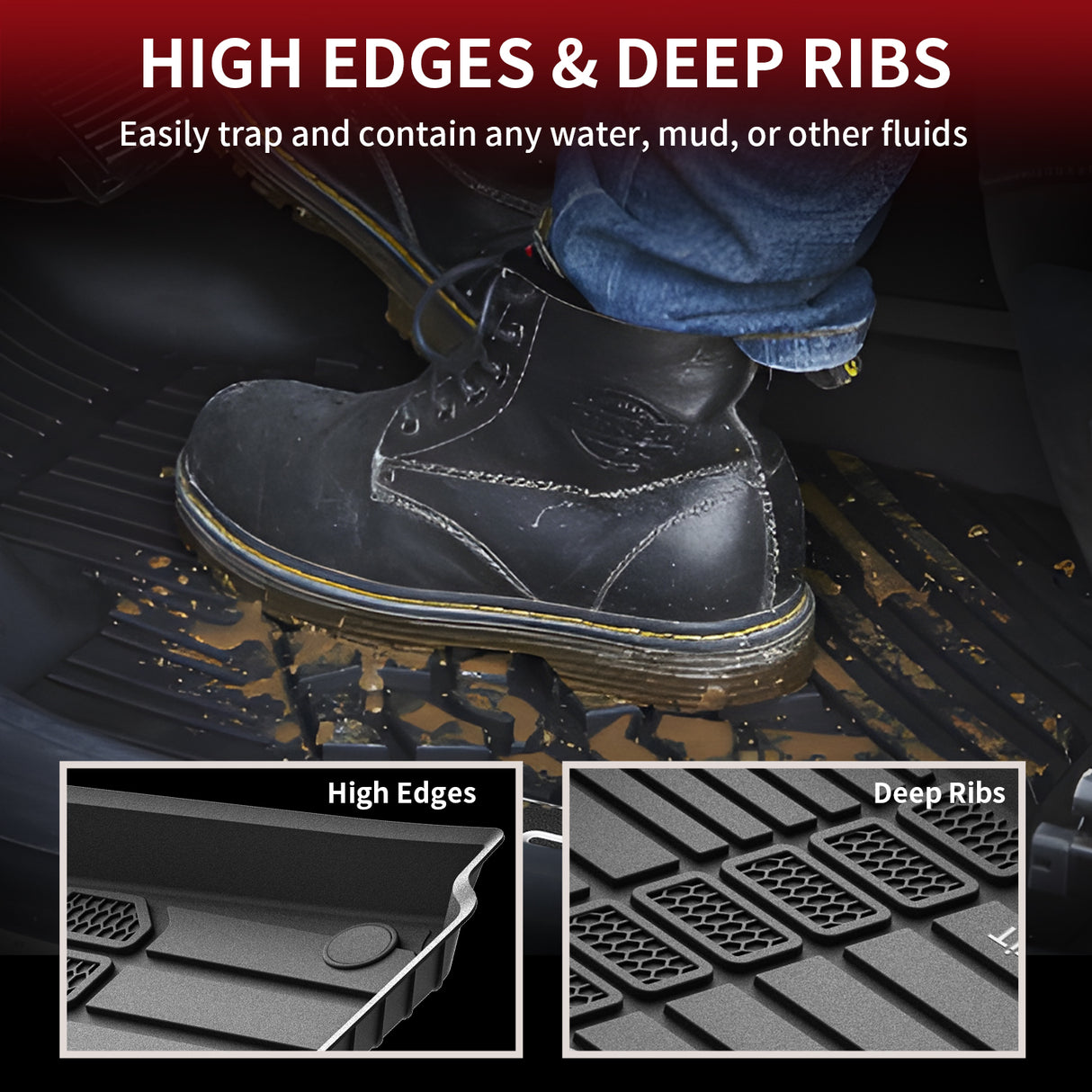 Jeep Grand Cherokee L Floor High Edge and Deep Ribs