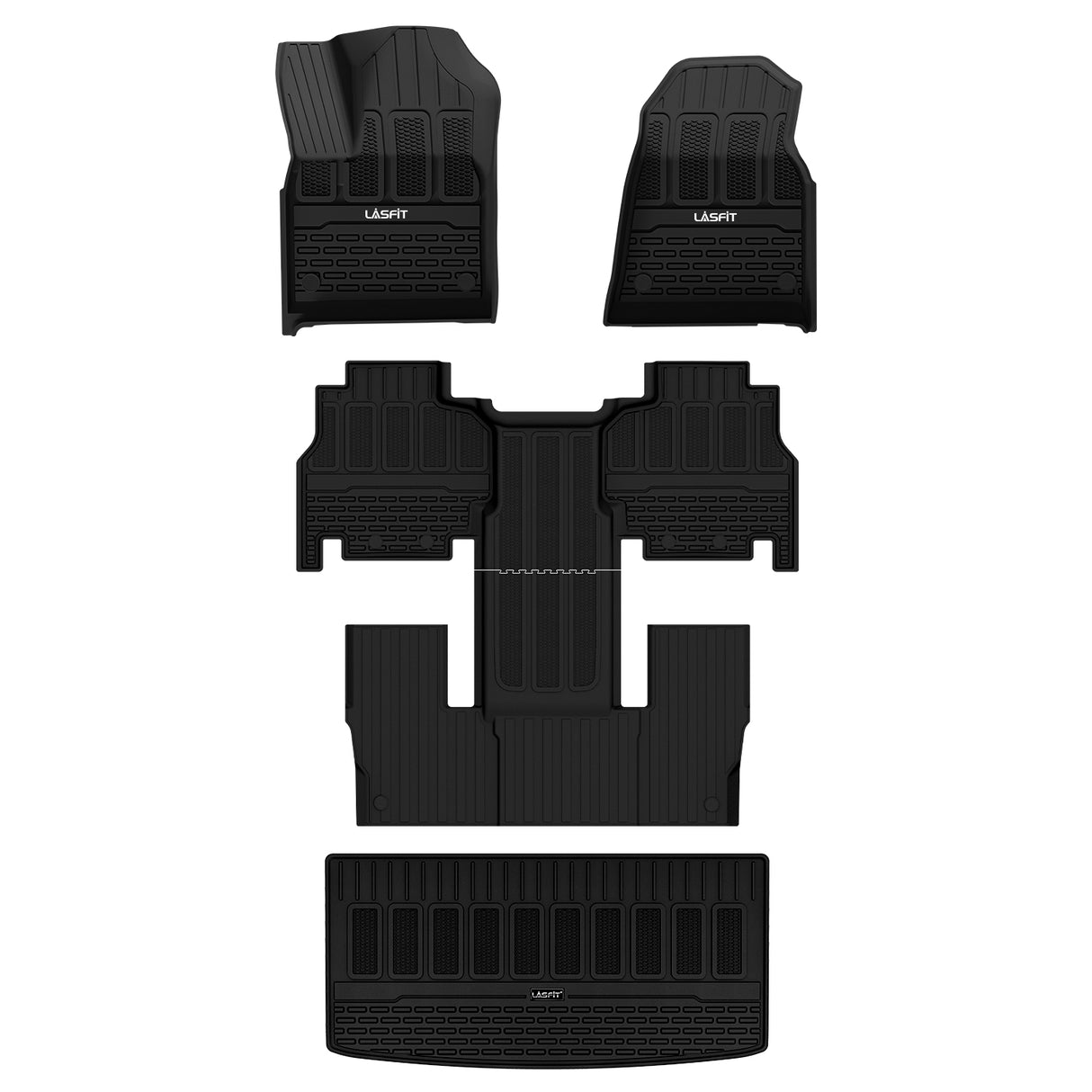 Jeep Grand Wagoneer 2022-2024 All Weather Floor Liners with cargo liner