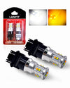 3157 3057 4057 4157 CANBUS Error Free Anti Hyper Flash Switchback LED Turn Signal Light Dual Color Bulb, 2 Bulbs