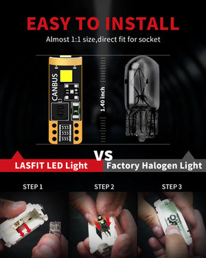 Lasfit 168 led bulbs easy installation