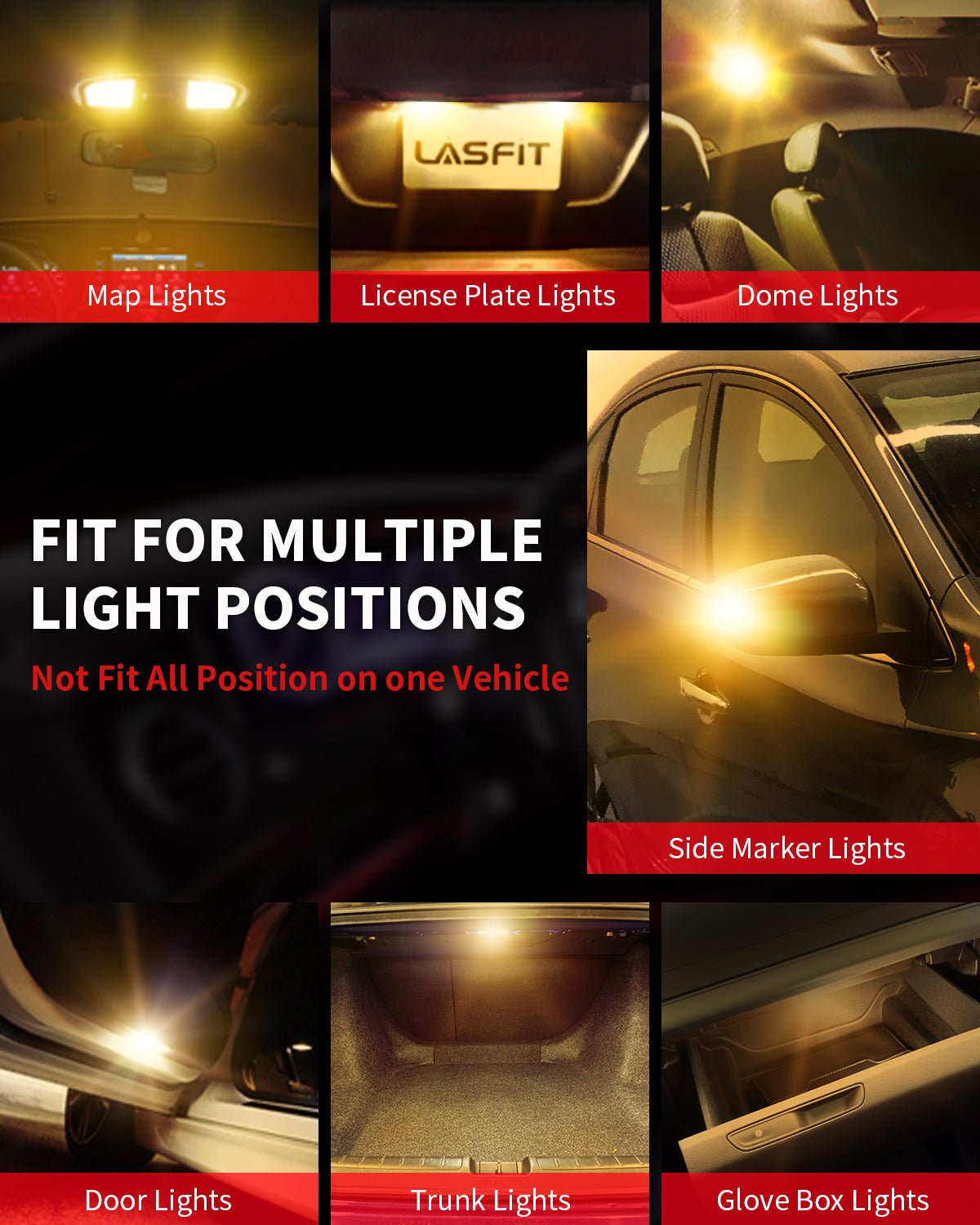2x T10 5w5 LED CANBUS 501 194 57 LED ERROR FREE Car Interior LED