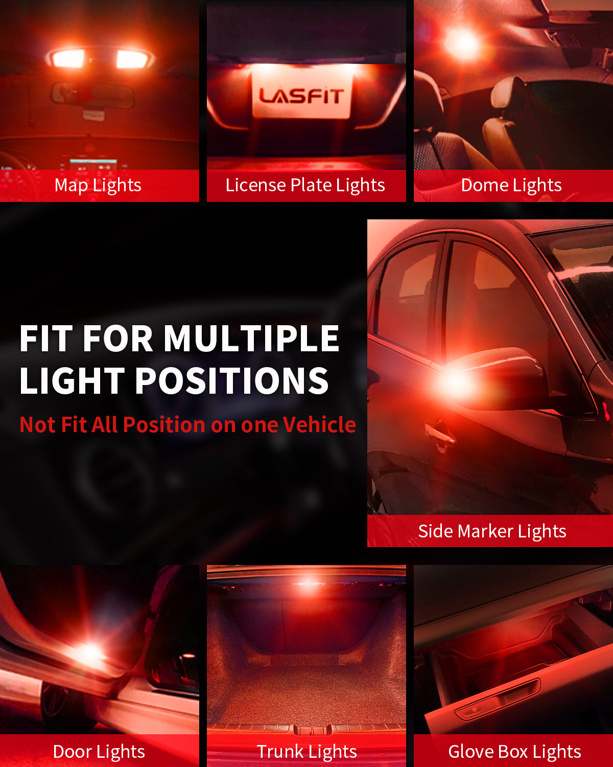 L-T10 Lafit LED bulbs fit for multiple light positions