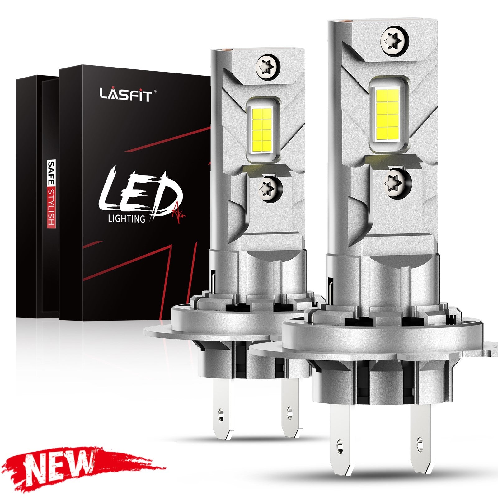 LASFIT H7 LED Headlight Bulbs Plug N Play, 40W 4000LM 6000K｜2 Bulbs 