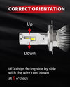 LA Plus 9003 led bulbs correct installation direction