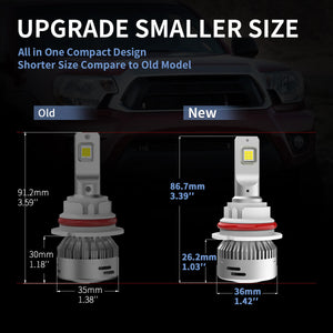 LA Plus 9004 led bulbs smaller size