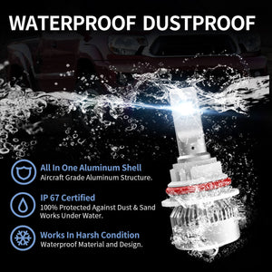 LA Plus 9004 led bulbs IP67 waterproof