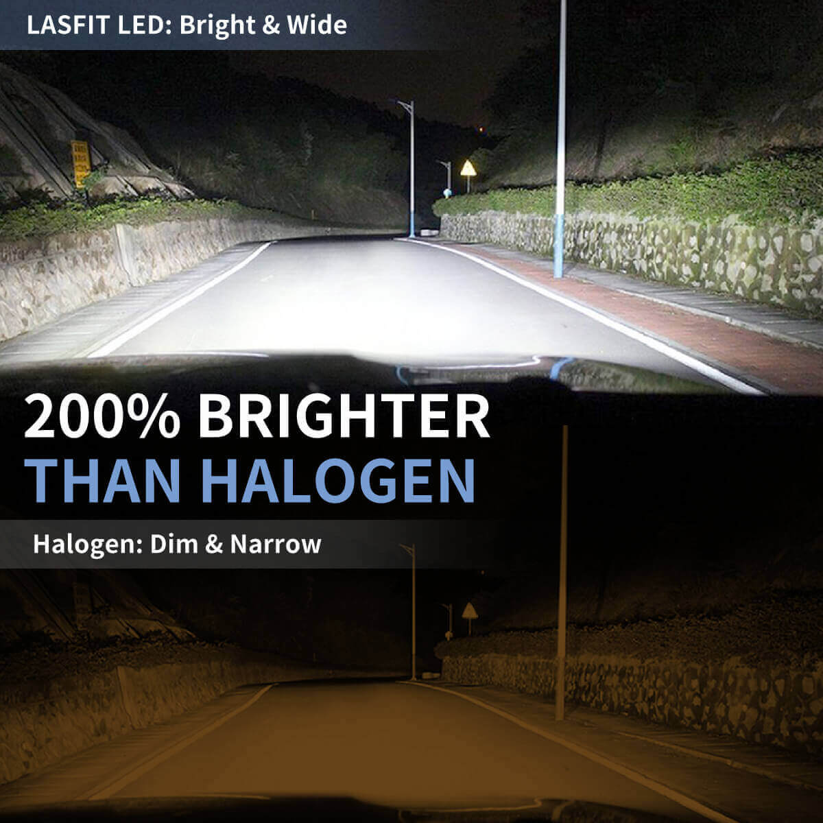 LA Plus D2S led bulbs 200% brighter than halogen bulbs