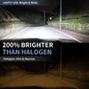 LA Plus H1 led bulbs 200% brighter than halogen bulbs