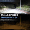 LA Plus H10 led bulbs 200% brighter than halogen bulbs