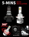 LA Plus H13 led bulbs 5 mins quick installation