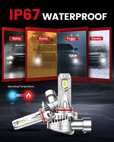 LCair 9005 led bulbs IP67 waterproof