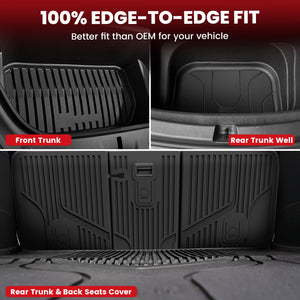 Fit for 2020-2025 Tesla Model Y Custom TPE Floor Mats/Cargo Mats