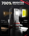 LSplus 9005 LED Bulbs 700% brighter than halogen bulbs