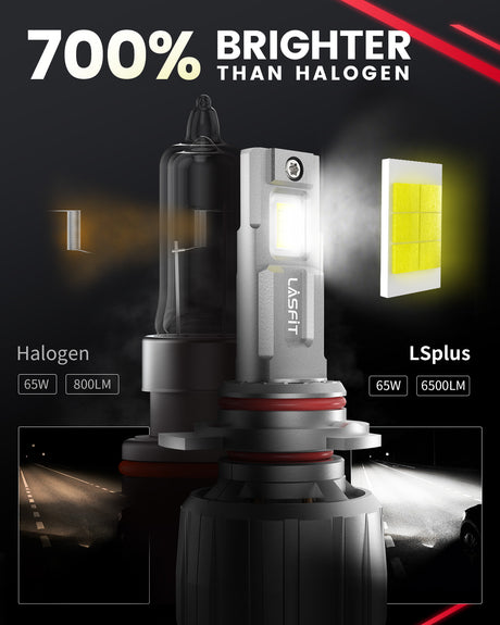 LSplus 9012 LED Bulbs 700% brighter than halogen bulbs