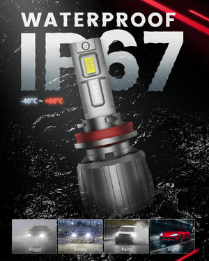 LSplus H11 LED Bulbs IP67 Waterproof