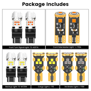 Lasfit combo package led bulbs fit for 2022-2025 Ford Maverick Larait