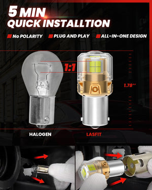 Lasfit L2-1156 led bulbs 5mins quick installation